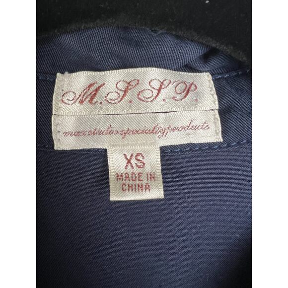 Max Studio Specialty Products XS Tencil Minimalist Short Sleeve Blue Jumpsuit - Picture 2 of 8